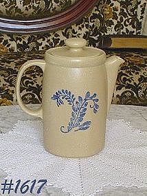 McCOY POTTERY -- BLUE FIELD COFFEE SERVER