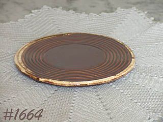 McCOY POTTERY BROWN DRIP TRIVET