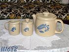 McCoy Bluefield Tea Set Teapot Creamer Sugar