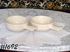 McCoy Pottery Two Pink and Blue Casseroles