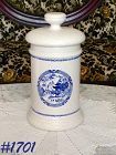 McCoy Pottery Blue Willow Canister Medium