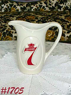 McCoy Pottery Seagrams 7 Advertising Pitcher