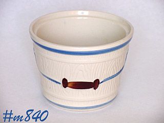 SHAWNEE POTTERY OAK BUCKET UTILITY JAR WITHOUT LID