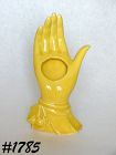 McCoy Pottery Yellow Hand Vase Tall Hand Vase
