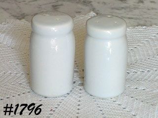 McCoy Pottery Salt and Pepper Shaker Set All White