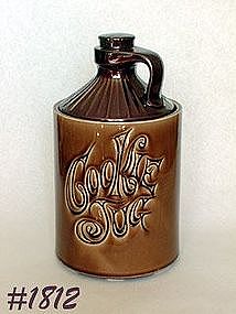 McCOY POTTERY -- BROWN COOKIE JUG COOKIE JAR