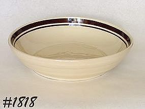 McCOY POTTERY -- STONECRAFT BROWN STRIPE SPAGHETTI BOWL