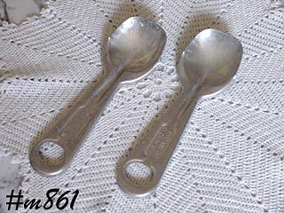 Vintage Aluminum Short'ning and Ice Cream Spoon Your Choice