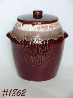 McCoy Pottery Brown Drip Cookie Jar