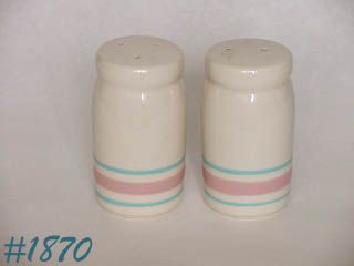 McCoy Pottery Pink and Blue Shaker Set Stonecraft Line