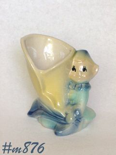 Shawnee Pottery Pixie With Flower Vase