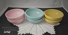 McCoy Pottery Six Cereal Bowls Assorted Colors