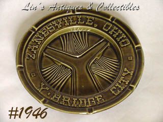 McCoy Zanesville Y Bridge Ashtray or Decorative Plate