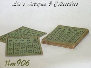 Vintage Gold Medal Bingo Cards