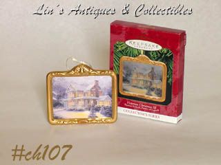 Thomas Kinkade Victorian Christmas III Ornament