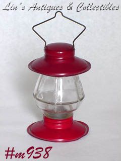 Vintage Railroad Lantern Candy Container