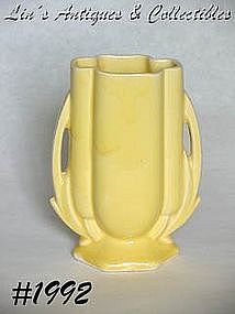 McCOY POTTERY -- YELLOW VASE (5 5/8")