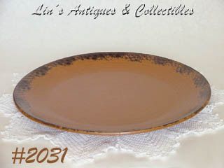 McCoy Pottery Canyon Chop Plate Platter