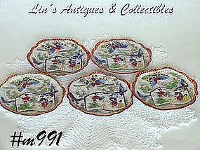 GEISHA GIRL FANCY SAUCERS (5)