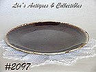 McCOY POTTERY -- BROWN DRIP CHOP PLATE (CHARGER)