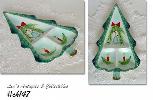 Holt Howard Christmas Tree Dish Dated 1959