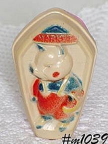 VINTAGE CELLULOID BABY RATTLE / TOY FOR DISPLAY ONLY!!!