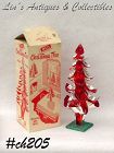 Vintage Delta Red and Silver Aluminum Deco Christmas Tree IOB