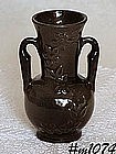 SHAWNEE POTTERY -- CHAIN OF FLOWERS VASE (BLACK!)