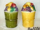 Morton Pottery Basket of Fruit Cookie Jar Your Choice