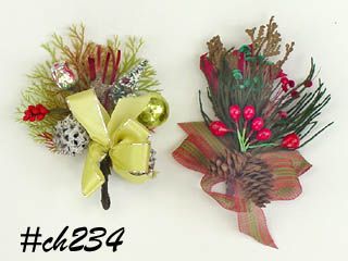 Vintage Christmas Corsages Lot of 2