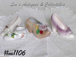 Lot of 4 Collectible Miniature Shoes