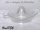 FEDERAL GLASS -- CLEAR GLASS REAMER (JUICER)