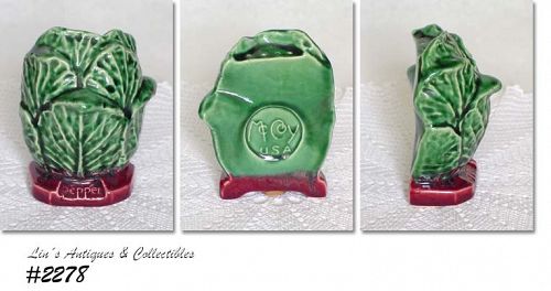 McCoy Pottery Cabbage Shaped Pepper Shaker