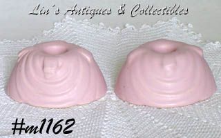 Vintage Weller Pottery Pink Candle Holders Pair