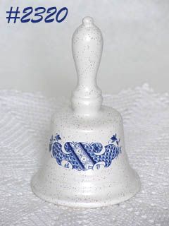 McCoy Pottery Bell with Blue Willow Type Pattern