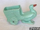 McCoy Pottery Duck Pulling Cart Planter