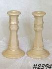 McCoy Pottery Tall Candle Holders Beige Color