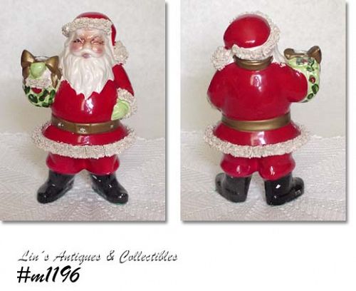 Kreiss Vintage Santa Candle Holder Figurine