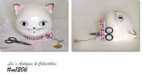 HOLT HOWARD VINTAGE COZY KITTEN STRING HOLDER MINT IN BOX