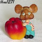 Vintage Topo Gigio Bobble Head Rossini Mouse Bank