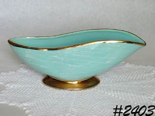 McCoy Pottery Harmony Line Planter Gold Trim