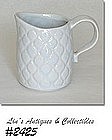 McCOY POTTERY -- ISLANDER LINE CREAMER (WHITE)