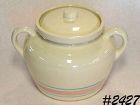 McCoy Pottery Pink and Blue Bean Pot Canister Cookie Jar