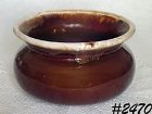 McCoy Pottery Brown Drip Large Spittoon Planter