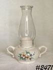 McCoy Pottery Floral Country Candle Lamp