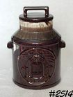 McCOY POTTERY BICENTENNIAL BROWN DRIP COOKIE JAR