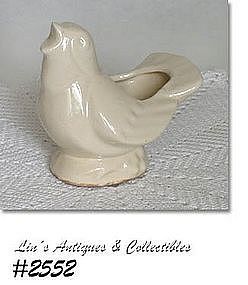 McCOY POTTERY -- BIRD PLANTER (WHITE)