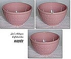 McCOY POTTERY -- PINK "FEATHERS" BOWL