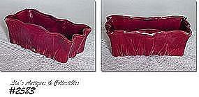 McCOY POTTERY -- BURGUNDY PLANTER