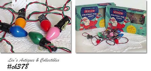 2 BOXED SETS OF AMICO VINTAGE CHRISTMAS TREE LIGHTS